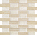 Atlas Concorde Sunrock travertino almond + white mosaico fabric 30x30
